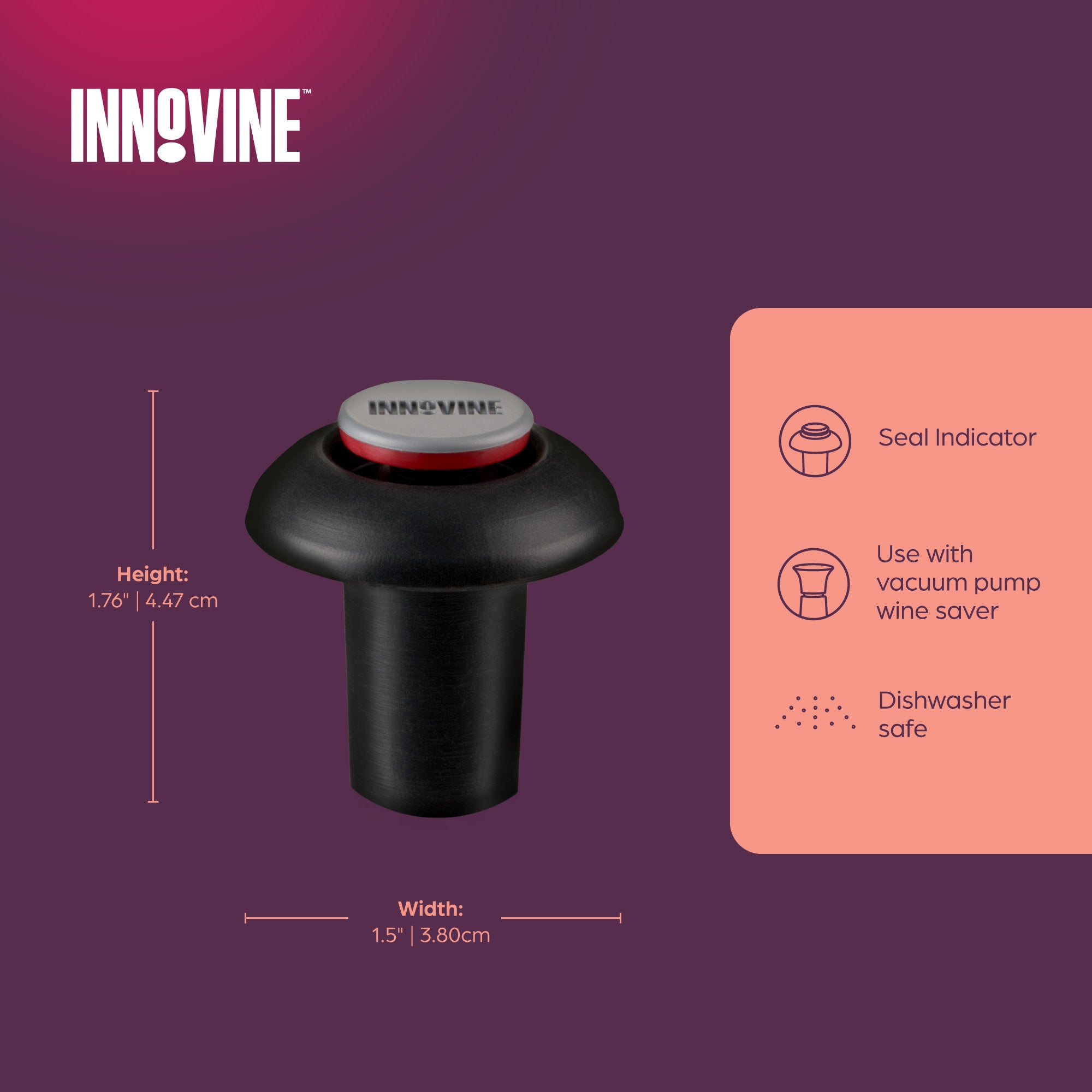 Vacuum Pump Stoppers, Set of 2