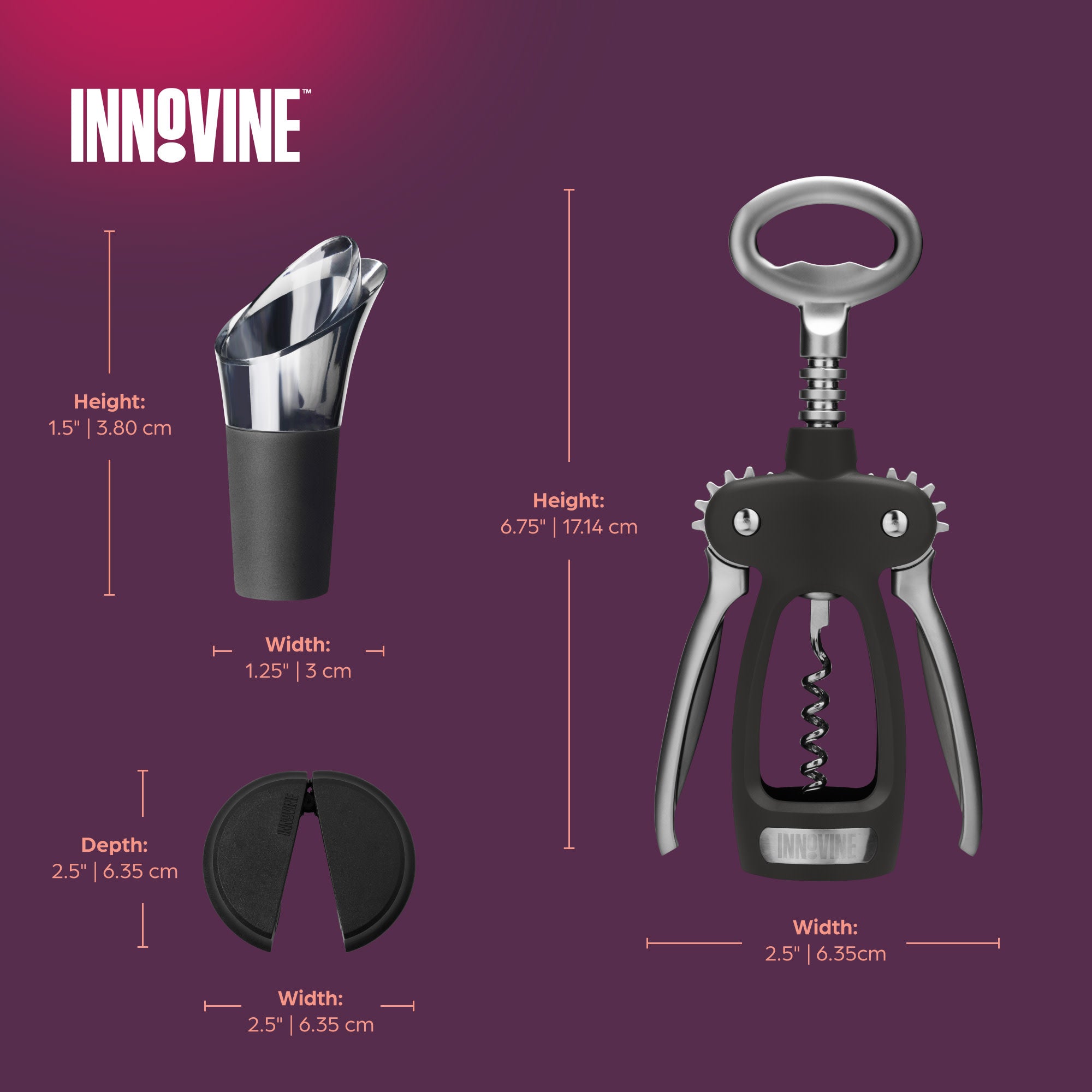 Pro Winged Corkscrew 3-Piece Gift Set