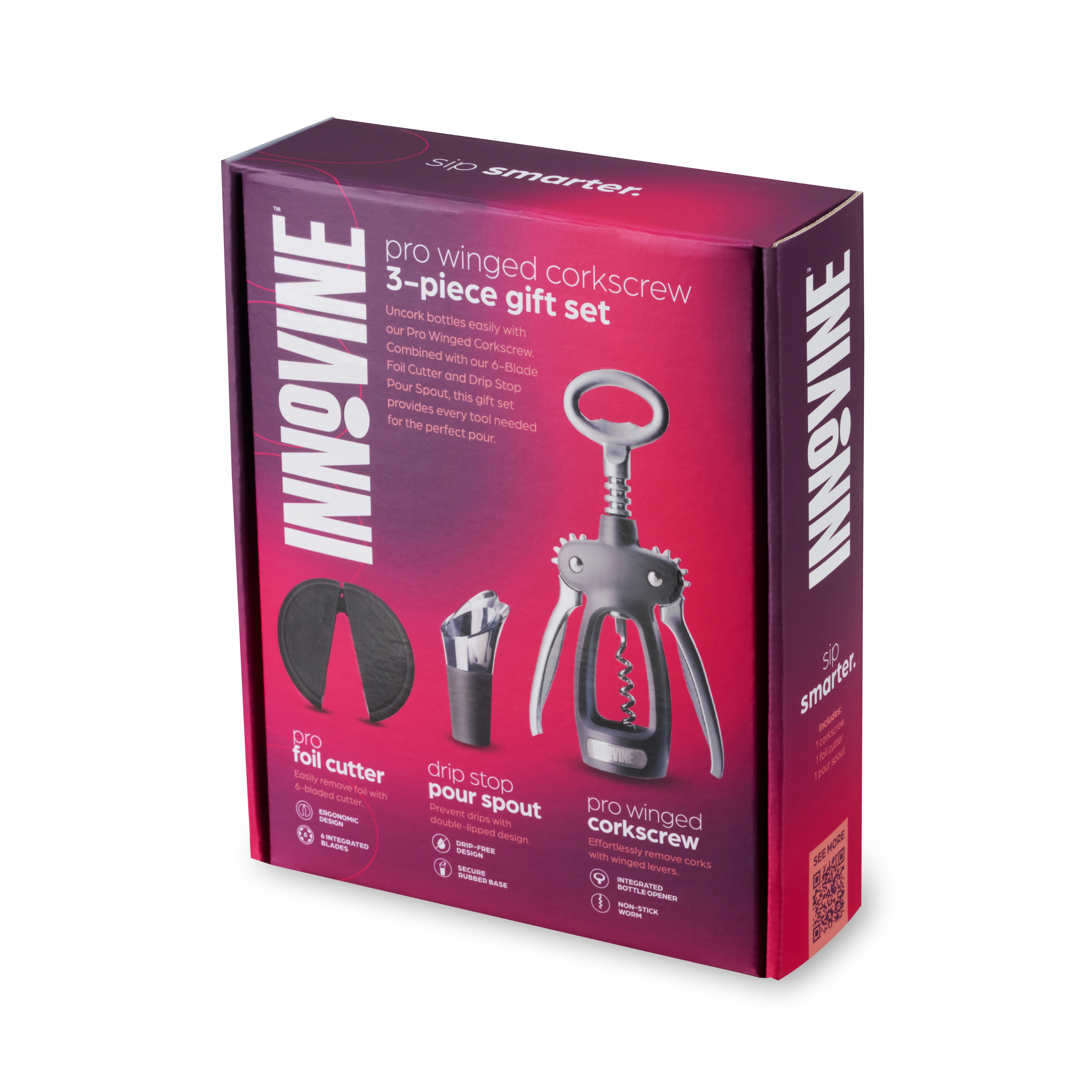 Pro Winged Corkscrew 3-Piece Gift Set