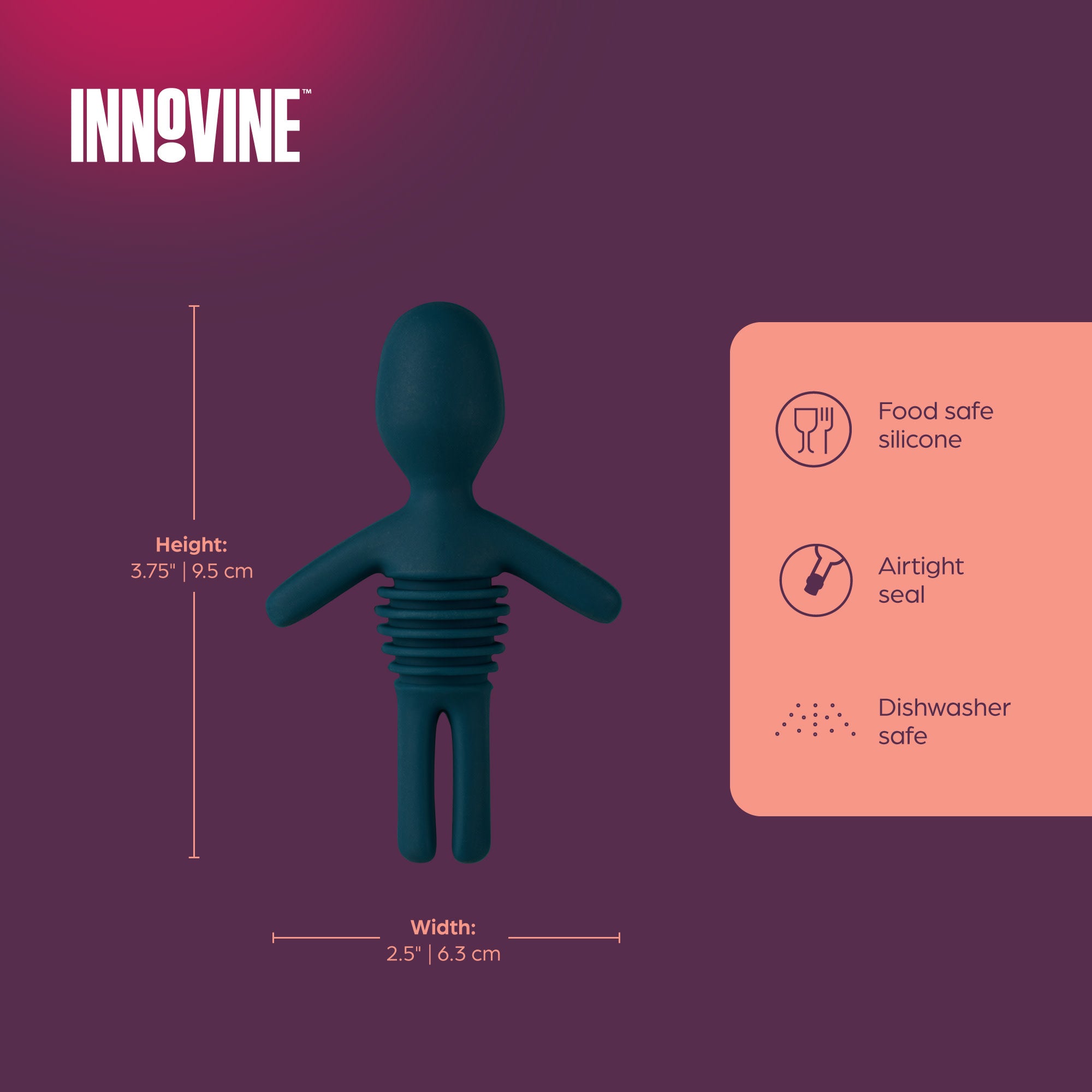 Silicone Bottle Stopper, Set of 2