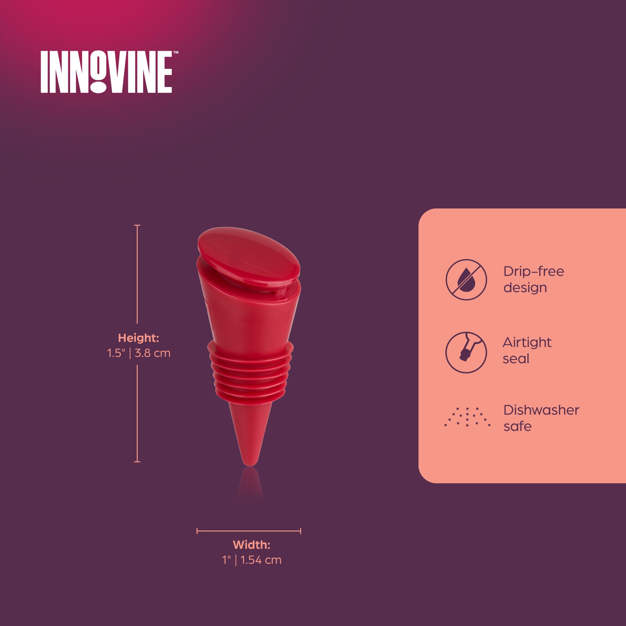 Silicone Bottle Stoppers, Set of 4